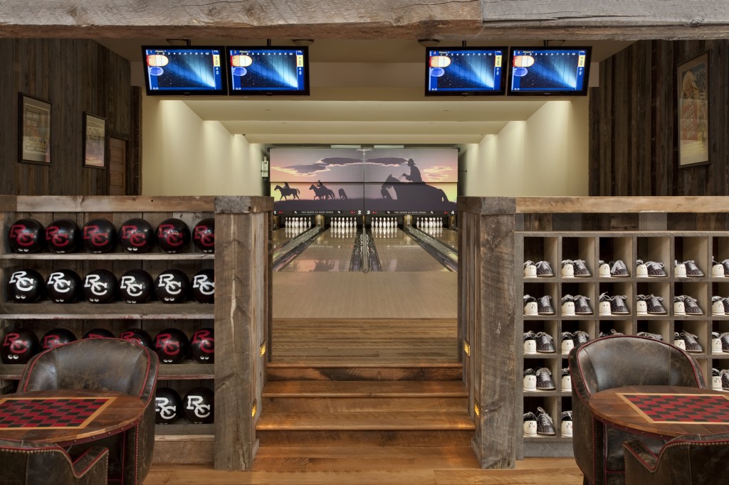 On-site bowling alley 