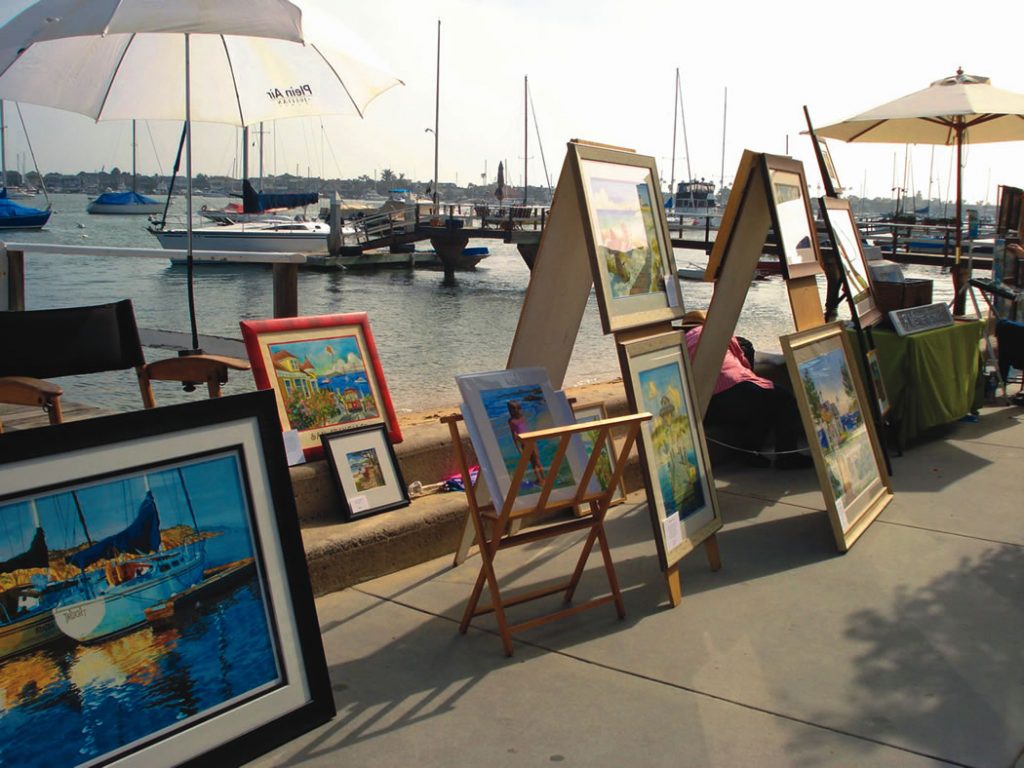 The Balboa Island Artwalk, held each year in May, marks the unofficial start of summer. 