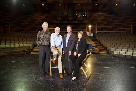 South Coast Repertory’s creative team (left to right): David Emmes, Martin Benson, Marc Masterson and Paula Tomei