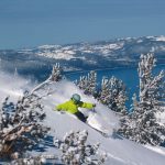 Heavenly-Skier with Lake Tahoe