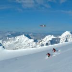 Skiers and Heli-Photo by Topher Donahue