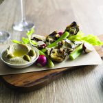 Grilled Artichokes with Preserved Lemon Hummus_NEW
