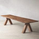 OAK BRÛLÉ LIVE-EDGE  RECTANGULAR DINING TABLE