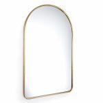 ARCHED METAL FRAMED MIRROR