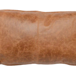 Heirloom leather lumbar pillow