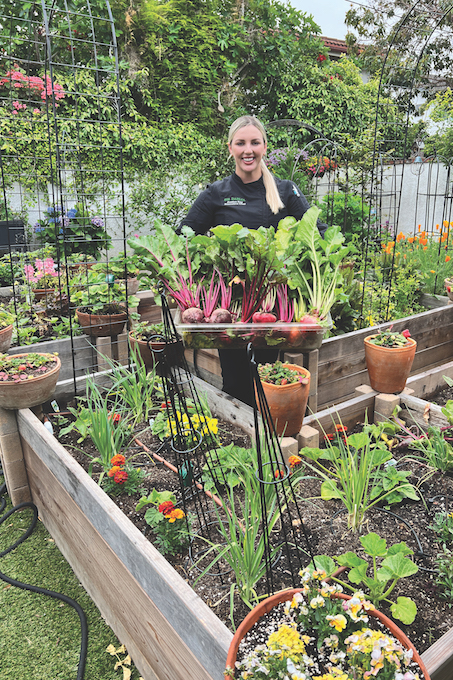 Jessica Roy chef in the garden-credit Courtesy of Jessica Roy